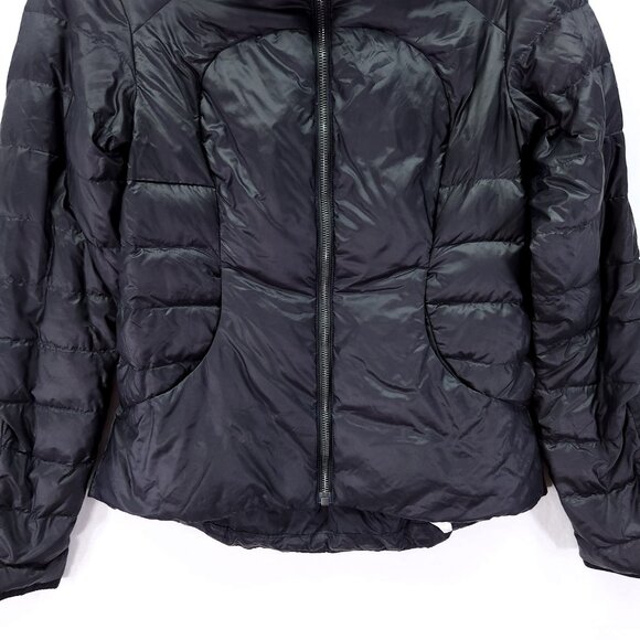 Lululemon Downtown Puffy Jacket Women's 4 Black Lightweight Insulated Down - Picture 6 of 16